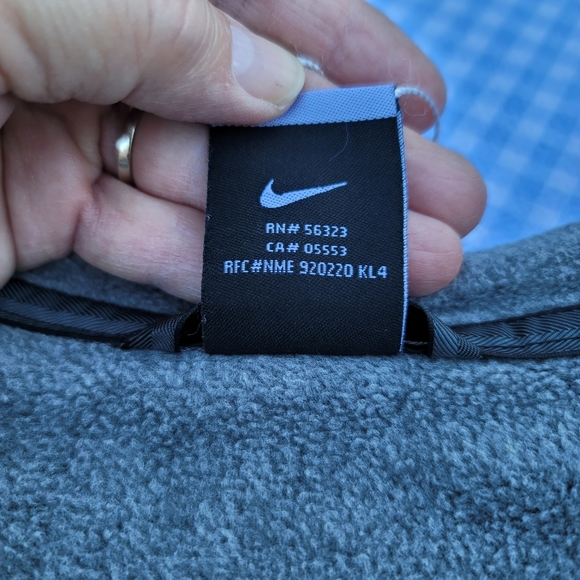 Nike sweatshirt fleece v neck pullover long sleeve drawstring hem XXL athleisure - Picture 8 of 14